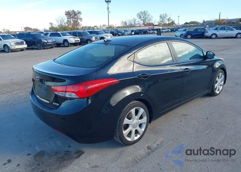 2012 Hyundai Elantra Limited from USA, damaged, VIN 5NPDH4AE6CH141299